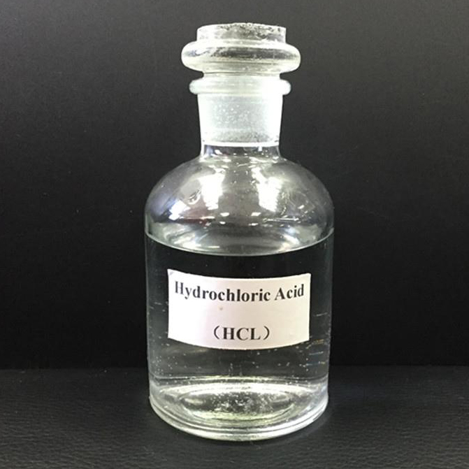 Acide chlorhydrique incolore à odeur piquante pour le cuir