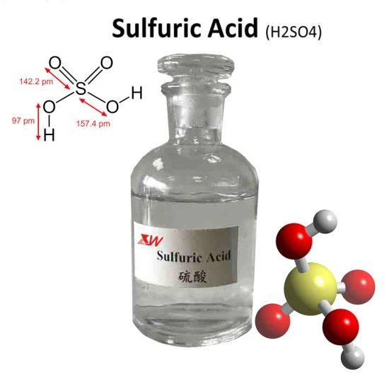 Acide sulfurique à 98 % de corrosivité pour le nettoyage